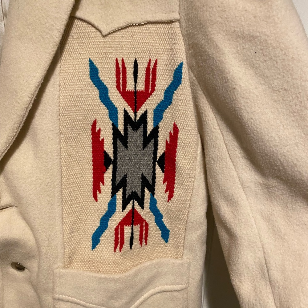 Vntg Golden Pioneer Wear Western Aztec Chimayo Jacket Blazer BUFFALO buttons - Picture 3 of 13